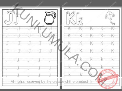 TRACING 02 Trace the letter, then color the picture.pdf in 26 pages