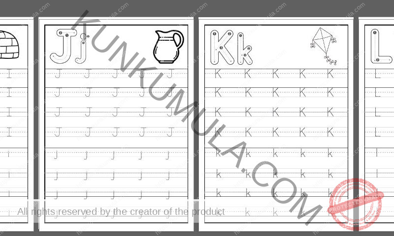 TRACING 02 Trace the letter, then color the picture.pdf in 26 pages