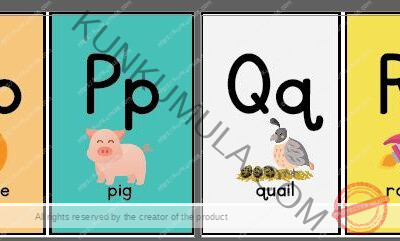 Alphabet Flashcards From A TO Z