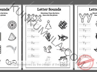 TRACING 04 Trace the letter, then color the picture.pdf in 26 pages