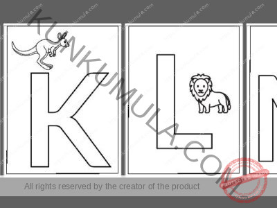 Alphabet Coloring Book in pdf and its 27 Pages