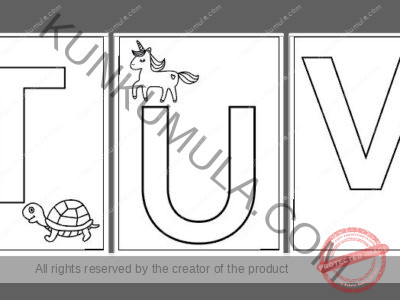 Alphabet Coloring Book in pdf and its 27 Pages