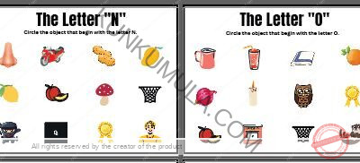 Circle the object that begin with the letters as stated 40 Pages