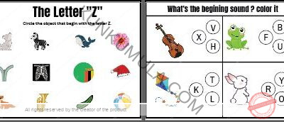 Circle the object that begin with the letters as stated 40 Pages