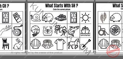 Circle the object that begin with the letters as stated 40 Pages