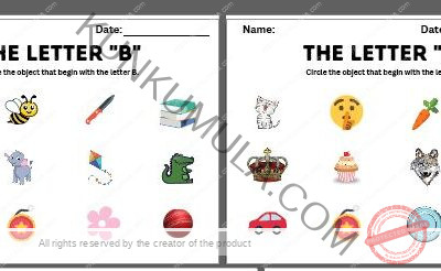 The Letter ---- Circle the object that begin with the letter 26 Pages