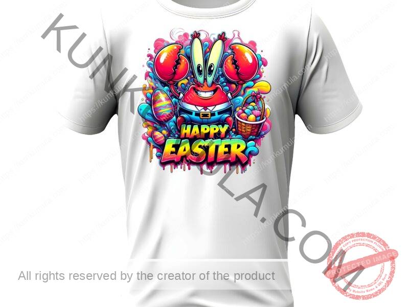 A Happy Easter Vibes Artwork for T-shirts, hoodies, tote bags, wall art, stickers, mugs, and more in Png