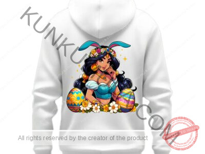 Am A Princess Happy Easter Artwork for T-shirts, hoodies, tote bags, wall art, stickers, mugs, and more in Png