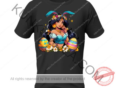 Am A Princess Happy Easter Artwork for T-shirts, hoodies, tote bags, wall art, stickers, mugs, and more in Png