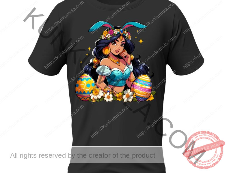 Am A Princess Happy Easter Artwork for T-shirts, hoodies, tote bags, wall art, stickers, mugs, and more in Png