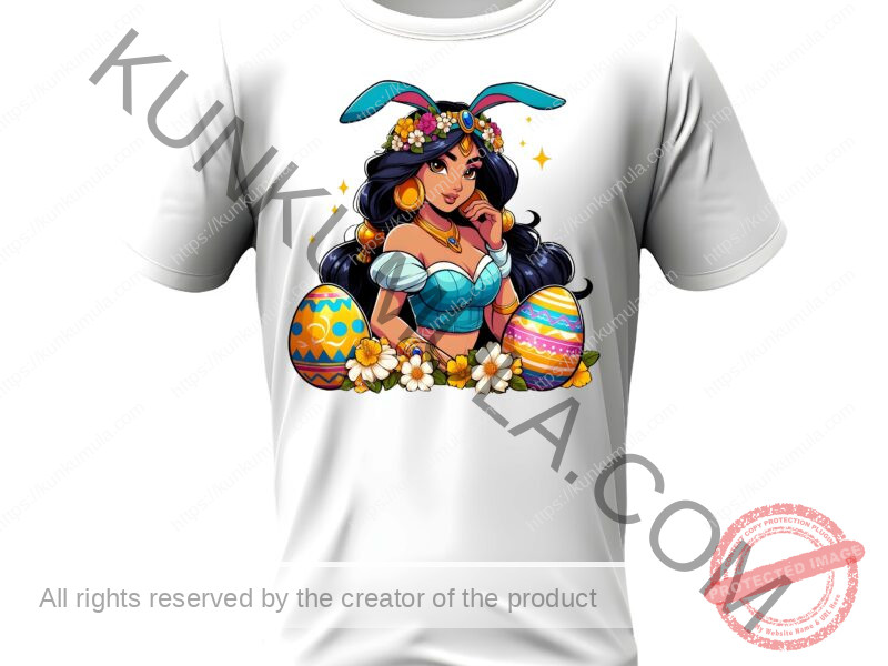 Am A Princess Happy Easter Artwork for T-shirts, hoodies, tote bags, wall art, stickers, mugs, and more in Png