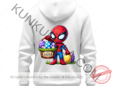 Am Spider Man This Easter I Wish YoU A Happy Easter Artwork for T-shirts, hoodies, tote bags, wall art, stickers, mugs, and more in Png