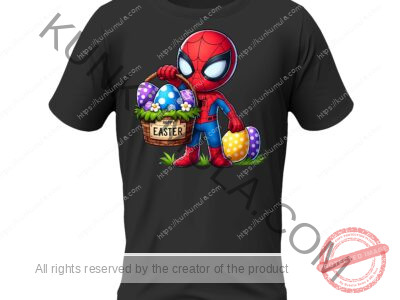 Am Spider Man This Easter I Wish YoU A Happy Easter Artwork for T-shirts, hoodies, tote bags, wall art, stickers, mugs, and more in Png