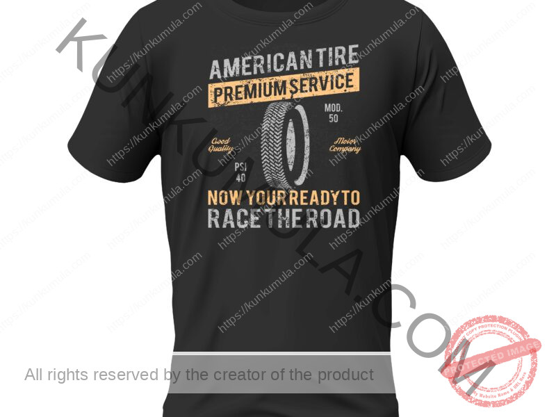 American Tire Distressed Art work for T-shirts, hoodies, tote bags, wall art, stickers, mugs, and more