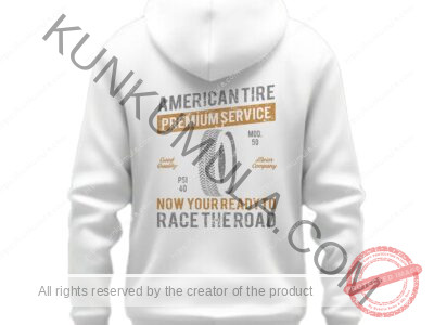 American Tire Distressed Art work for T-shirts, hoodies, tote bags, wall art, stickers, mugs, and more