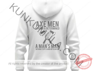 Axe Man Art work for T-shirts, hoodies, tote bags, wall art, stickers, mugs, and more