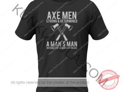Axe Man Art work for T-shirts, hoodies, tote bags, wall art, stickers, mugs, and more