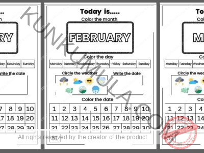 CALENDAR ACTIVITY PDF 12 MONTHS