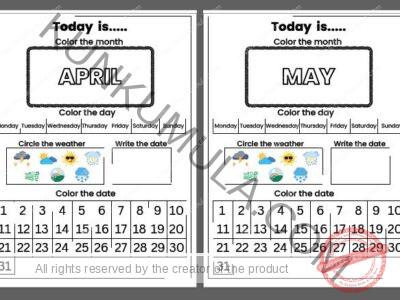 CALENDAR ACTIVITY PDF 12 MONTHS