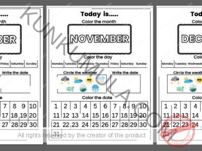 CALENDAR ACTIVITY PDF 12 MONTHS