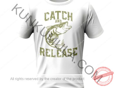 Catch and Release Artwork for T-shirts, hoodies, tote bags, wall art, stickers, mugs, and more