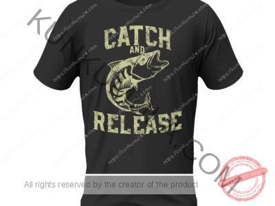 Catch and Release Artwork for T-shirts, hoodies, tote bags, wall art, stickers, mugs, and more