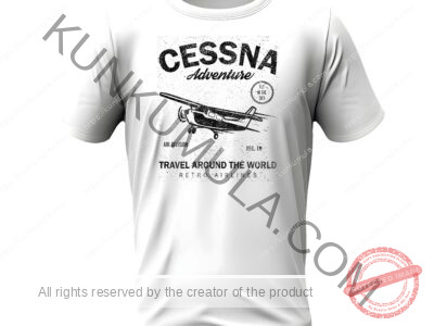 Cessna Distressed T-shirts, hoodies, tote bags, wall art, stickers, mugs, and more