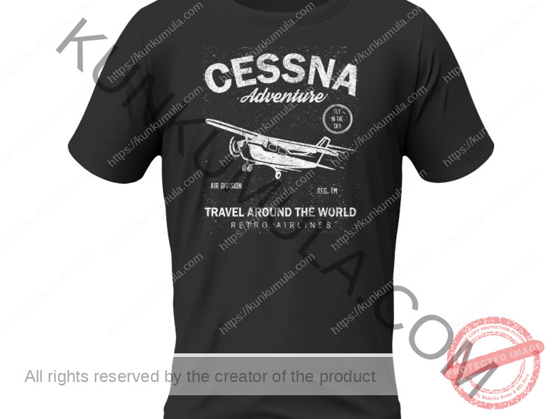 Cessna Distressed T-shirts, hoodies, tote bags, wall art, stickers, mugs, and more