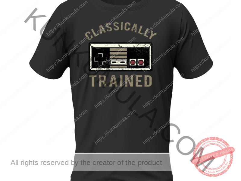 Classically Trained Distressed Artwork for T-shirts, hoodies, tote bags, wall art, stickers, mugs, and more