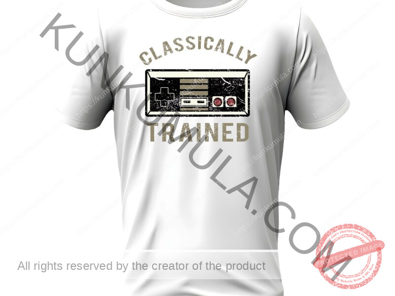 Classically Trained Distressed Artwork for T-shirts, hoodies, tote bags, wall art, stickers, mugs, and more