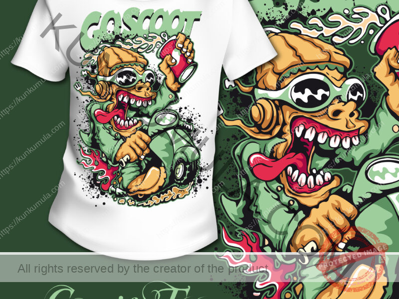 Coscot Comic Artwork for T-shirts, hoodies, tote bags, wall art, stickers, mugs, and more