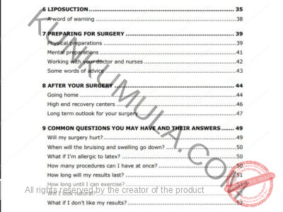 Cosmetic Surgery Book