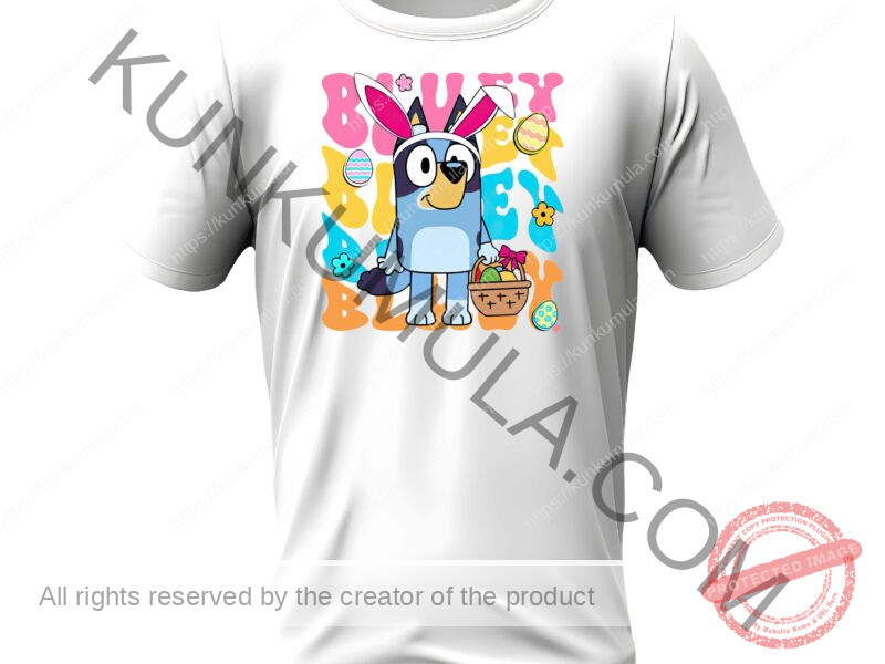 Cute Easter Bunny Surprise Easter Artwork for T-shirts, hoodies, tote bags, wall art, stickers, mugs, and more in Png