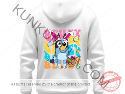 Cute Easter Bunny Surprise Easter Artwork for T-shirts, hoodies, tote bags, wall art, stickers, mugs, and more in Png