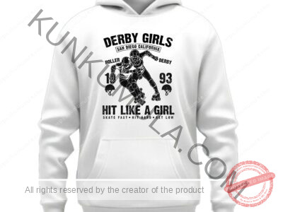 Derby Girl Artwork for T-shirts, hoodies, tote bags, wall art, stickers, mugs, and more