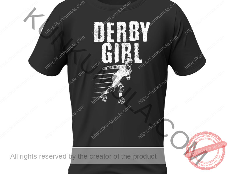 Derby Girl Artwork for T-shirts, hoodies, tote bags, wall art, stickers, mugs, and more