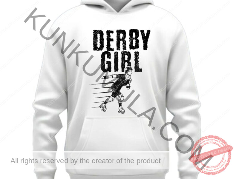 Derby Girl Artwork for T-shirts, hoodies, tote bags, wall art, stickers, mugs, and more