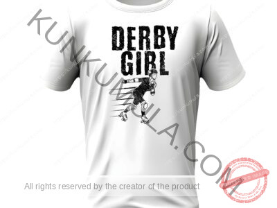 Derby Girl Artwork for T-shirts, hoodies, tote bags, wall art, stickers, mugs, and more