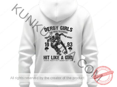 Derby Girl Artwork for T-shirts, hoodies, tote bags, wall art, stickers, mugs, and more