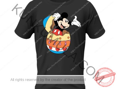 Easter Cartoon Surprise Artwork PNG Design for T-Shirts & Merchandise In Png