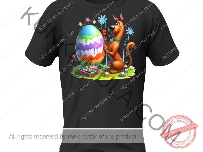 Easter Egg Painting Buddy Artwork for T-shirts, hoodies, tote bags, wall art, stickers, mugs, and more in Png