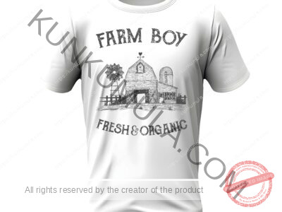 Farm Boy Fresh & Organic Artwork for T-shirts, hoodies, tote bags, wall art, stickers, mugs, and more