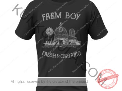 Farm Boy Fresh & Organic Artwork for T-shirts, hoodies, tote bags, wall art, stickers, mugs, and more