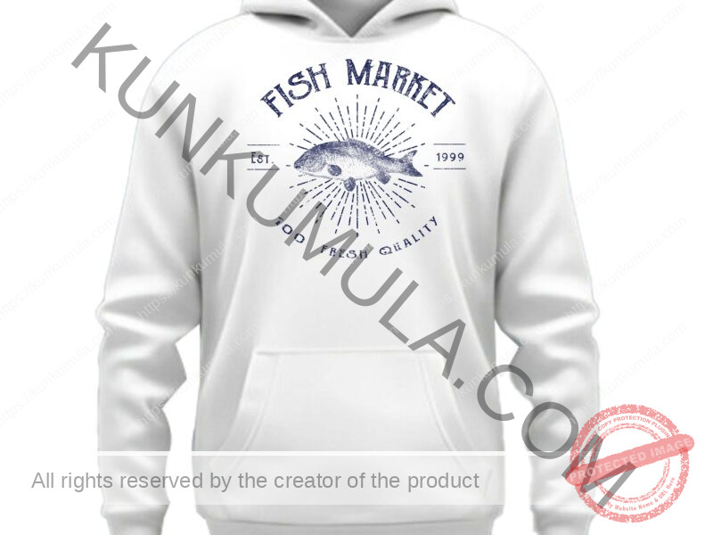 Fish Market Artwork for T-shirts, hoodies, tote bags, wall art, stickers, mugs, and more PNG