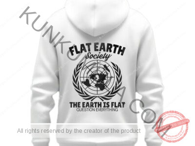 Flat Earth Society Artwork for T-shirts, hoodies, tote bags, wall art, stickers, mugs, and more