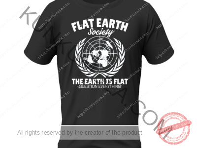 Flat Earth Society Artwork for T-shirts, hoodies, tote bags, wall art, stickers, mugs, and more