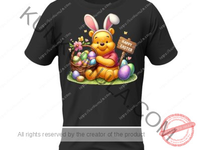 Happy And A Color Ful Easter Artwork for T-shirts, hoodies, tote bags, wall art, stickers, mugs, and more in Png