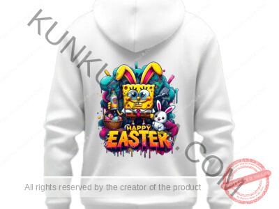 Happy Easter Spray the Whole City Artwork for T-shirts, hoodies, tote bags, wall art, stickers, mugs, and more Png