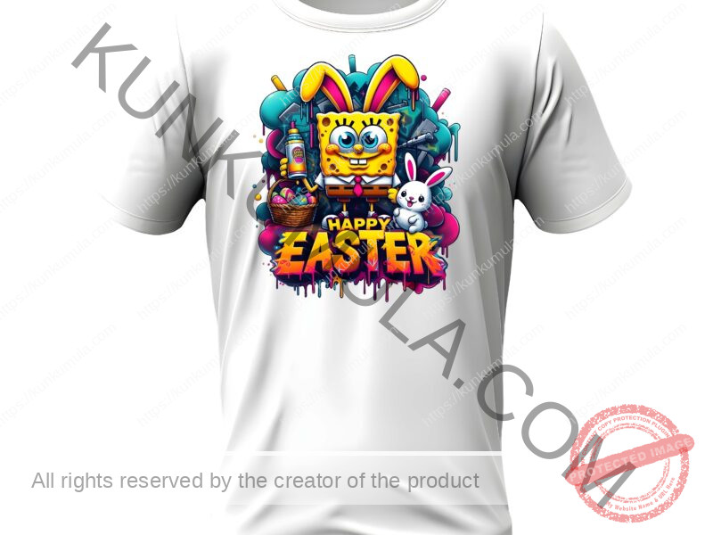 Happy Easter Spray the Whole City Artwork for T-shirts, hoodies, tote bags, wall art, stickers, mugs, and more Png