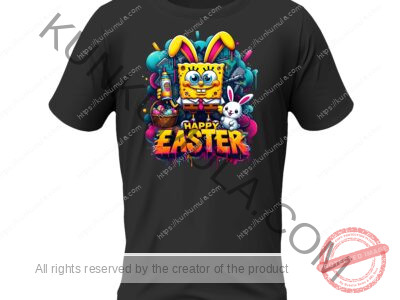 Happy Easter Spray the Whole City Artwork for T-shirts, hoodies, tote bags, wall art, stickers, mugs, and more Png